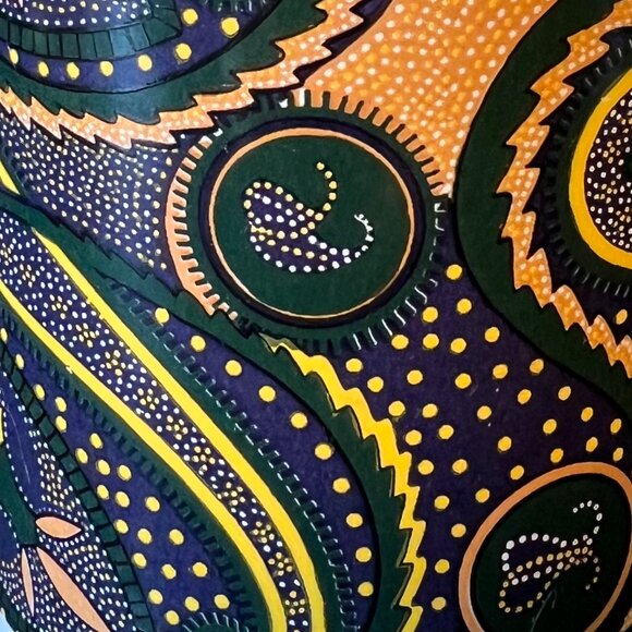 Set of 2 Australia Aboriginal Dot Painting  DreamTime Art Inspired Ceramic Mugs - Picture 12 of 14